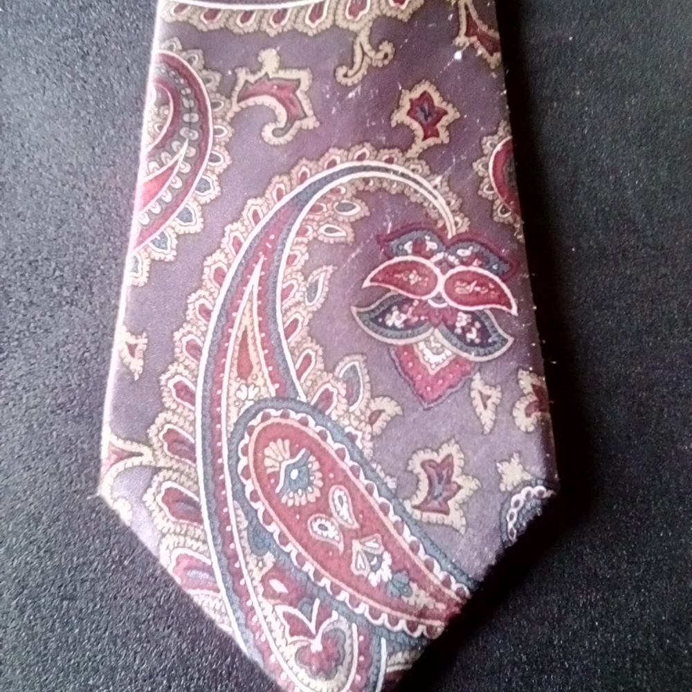 Van Heusen 100% Silk Paisley Tie